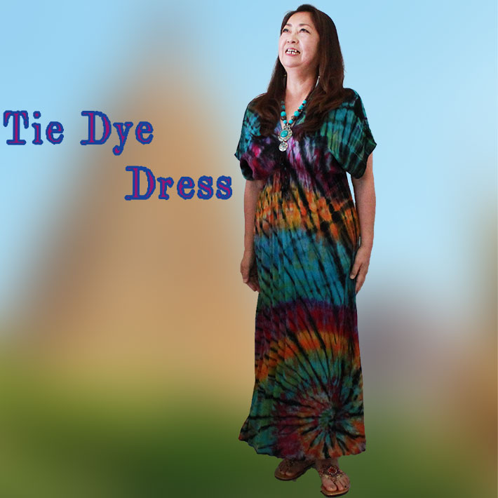 タイダイ ワンピースドレス | エスニックファッション アジアン 